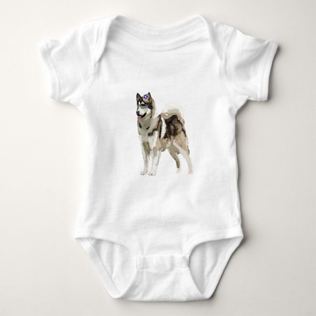 Husky Dog  Art  Apple iPhone 8/7, knappt där T Shirt (Framsida)