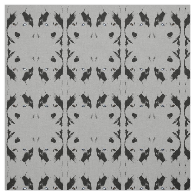 Husky Fabric Bi-Öga Husky Fabrics Hund Textiles Tyg (Provkarta)
