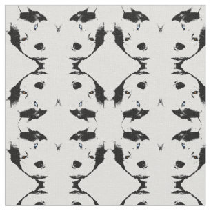 Husky Fabric Siberian husky Fabrics Hund Mönster Tyg