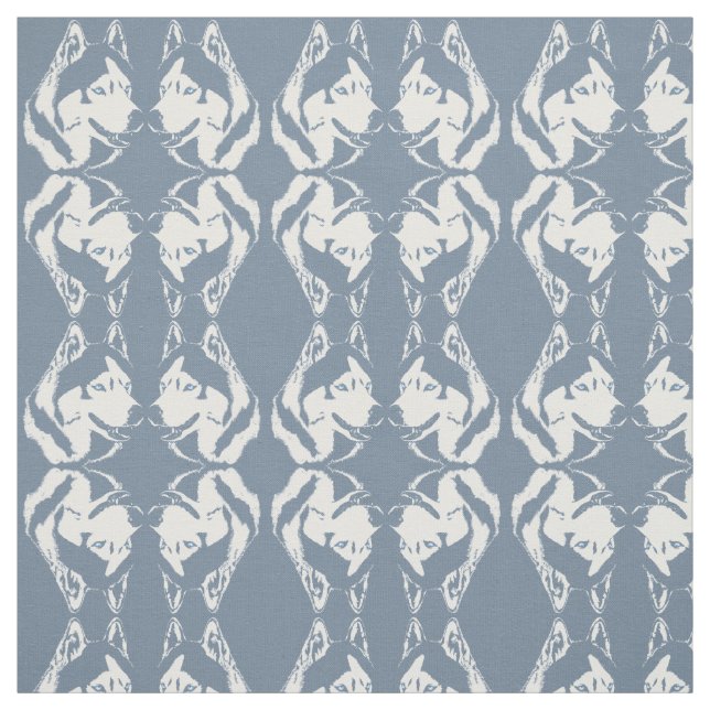 Husky Fabric Siberian husky Fabrics Hund Textiles Tyg (Provkarta)