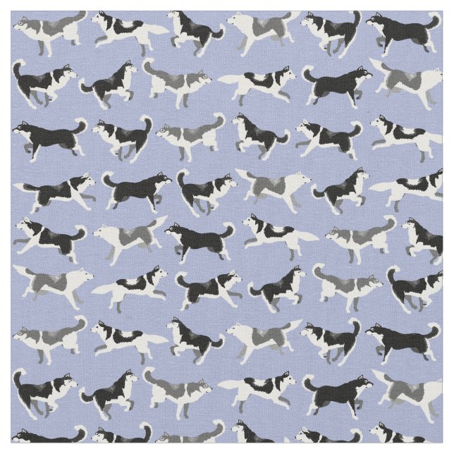 Husky Fabric Siberian husky Fabrics Hund Textilier Tyg (Närbild)