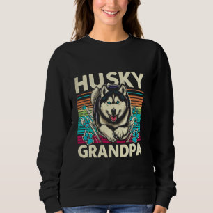 Husky Farfar Siberian Husky Hund Husdjur För Män T Shirt