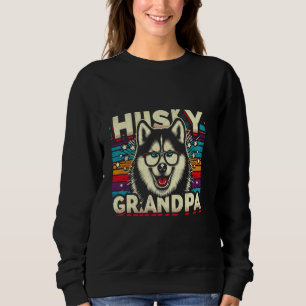 Husky Farfar Siberian Husky Hund Husdjur För Män T Shirt