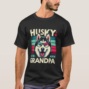 Husky Farfar Siberian Husky Hund Husdjur För Män T Shirt