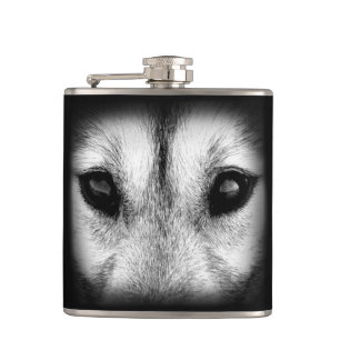 Husky Flask Anpassningsbar Husky Varg Valp Drink- Fickplunta