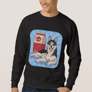 Husky Food Stil Lång Ärmad Tröja