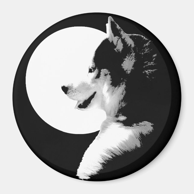 Husky Fridge Magnet Alaska Sled Hund Magnet / Gift (Framsidan)