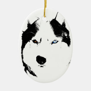 Husky gåvor för hund för prydnadMalamuteminnessak Julgransprydnad Keramik