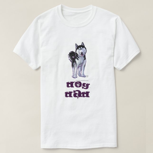 Husky gåvor & tillbehör tee (Design framsida)