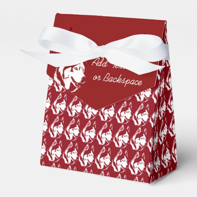 Husky Gift Box Personalize Husky Malamute Gift Box Presentaskar (Framsidan Sidan)