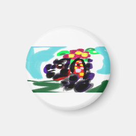 Husky glädje magnet