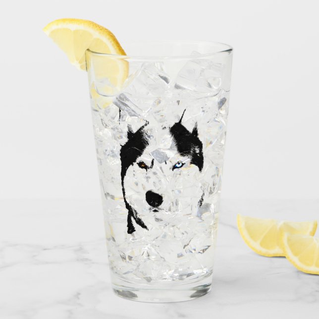 Husky Glass siberian huskyögaexponeringsglas Glaskopp (Framsida Ice)