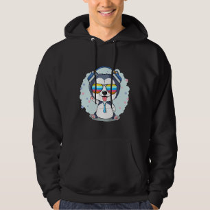 Husky Glasses Boy Stil Hoodie
