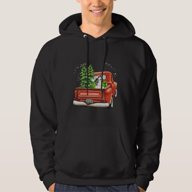 Husky God jul Hoodie (Framsida)