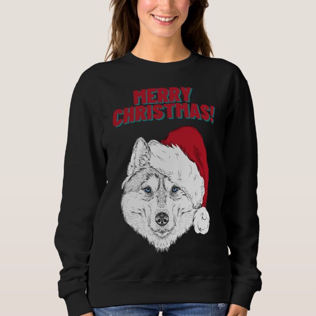 Husky God jul Stil 1 T Shirt (Framsida)
