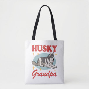 Husky Grandpa Hundägare Siberian husky Tygkasse