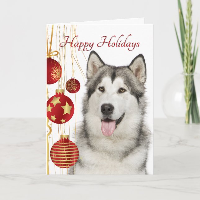 Husky Helgdag Card Helgkort (Framsida)