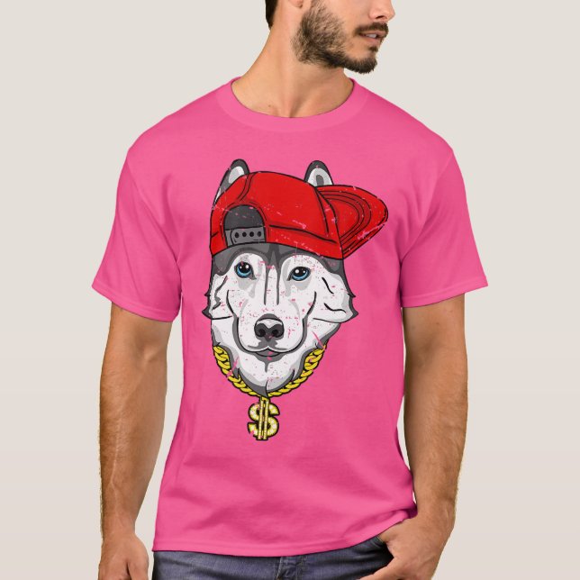 Husky Hip hop Kärlek T Shirt (Framsida)