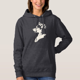 Husky Hoodie Shirt Women's Hooded Husky Sweatshirt Tee