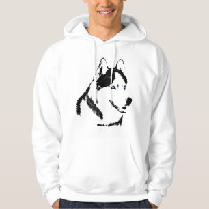 Husky Hoodie Varg Art Hooded Sweatshirt Hund tröja
