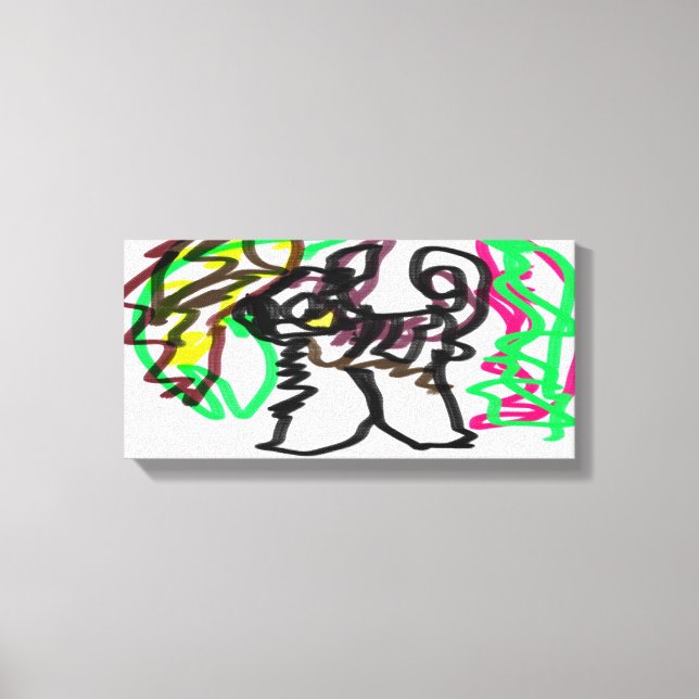 Husky-hösten Canvastryck (Framsida)