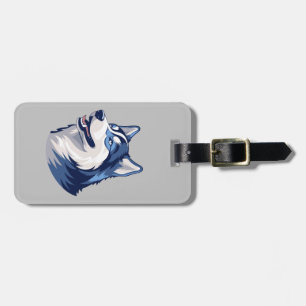 Husky Howlers Husky Hund Power Logotyp Art Bagagebricka