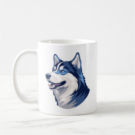 Husky Howlers Husky Hund Power Logotyp Art Kaffemugg