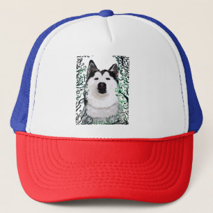 Husky Hund Art Truckerkeps