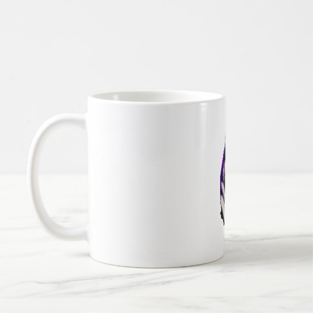 Husky Hund design Kaffemugg (Vänster)