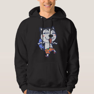 Husky Hund Expression Hoodie