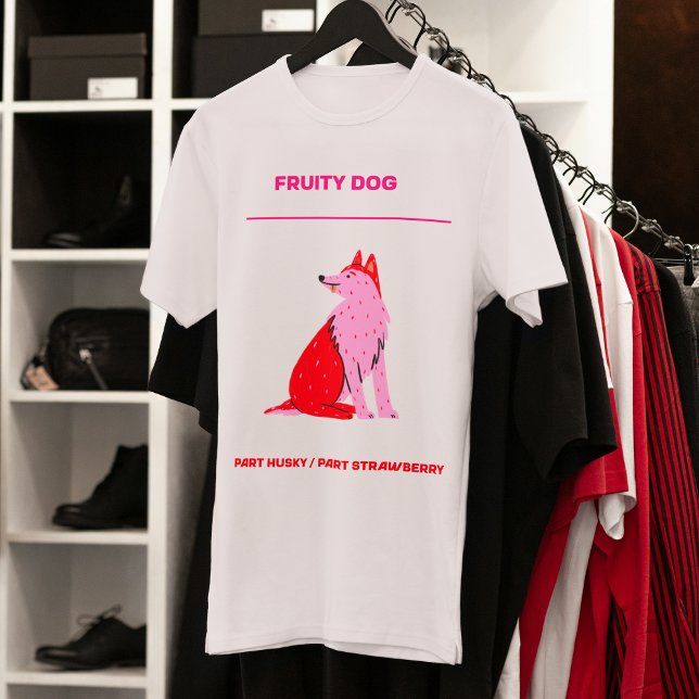 Husky hund fruktig jordgubbsfrukt t shirt (Skapare uppladdad)