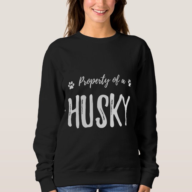 Husky Hund Gif T Shirt (Framsida)