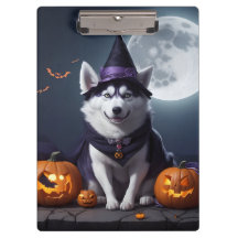 Husky Hund Halloween Äventyr Moonlit Magic Spooky