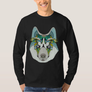 Husky Hund Illustration Hund T Shirt