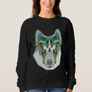 Husky Hund Illustration Hund T Shirt