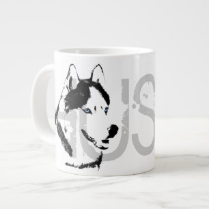 Husky Hund Kaffe Mugg Siberian husky Sleg Hund Kop Jumbo Mugg