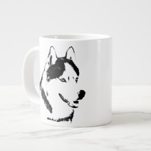 Husky Hund Kaffe Mugg Siberian husky Sleg Hund Kop Jumbo Mugg