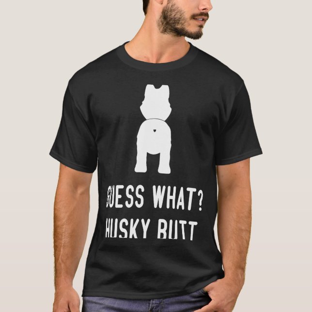 Husky Hund Kärlek Women Manar gissar vad Husky But T Shirt (Framsida)