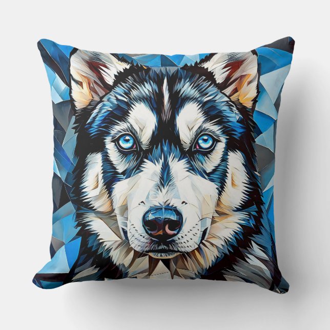 Husky hund kudde (Framsida)