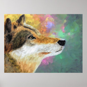 Husky Hund Lou Lou Poster