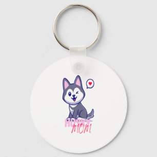 Husky Hund Mamma Cute Kawaii Puppy Nyckelring