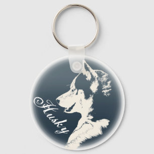 Husky Hund Nyckelrings Anpassningsbar Husky Valp K Nyckelring