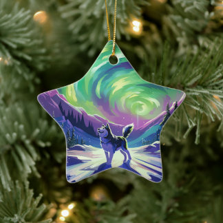 Husky Hund Ornament Djurälskare Gift, Pet Porträtt