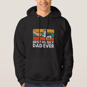 Husky Hund Pappa Best Husky Pappa Aldrig Siberian  Hoodie