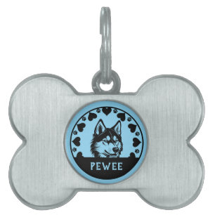 Husky Hund Pet Owner ID-bricka Husdjur