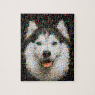 Husky Hund Photo Mosaic Pussel