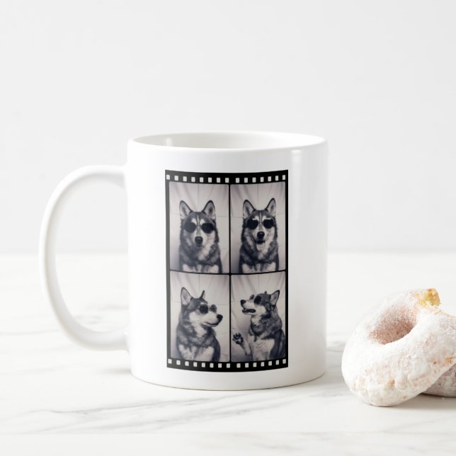 Husky Hund Porträtt Kaffemugg (Med munk)