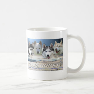 husky hund som sleding kaffemugg