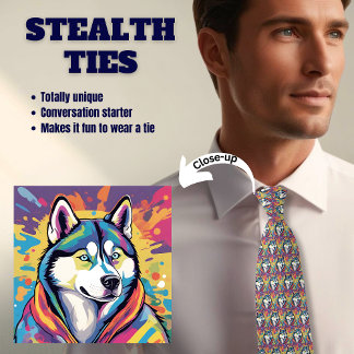 Husky Hund Stealth Neck Tie Slips