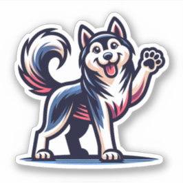 Husky Hund Sticker Klistermärken